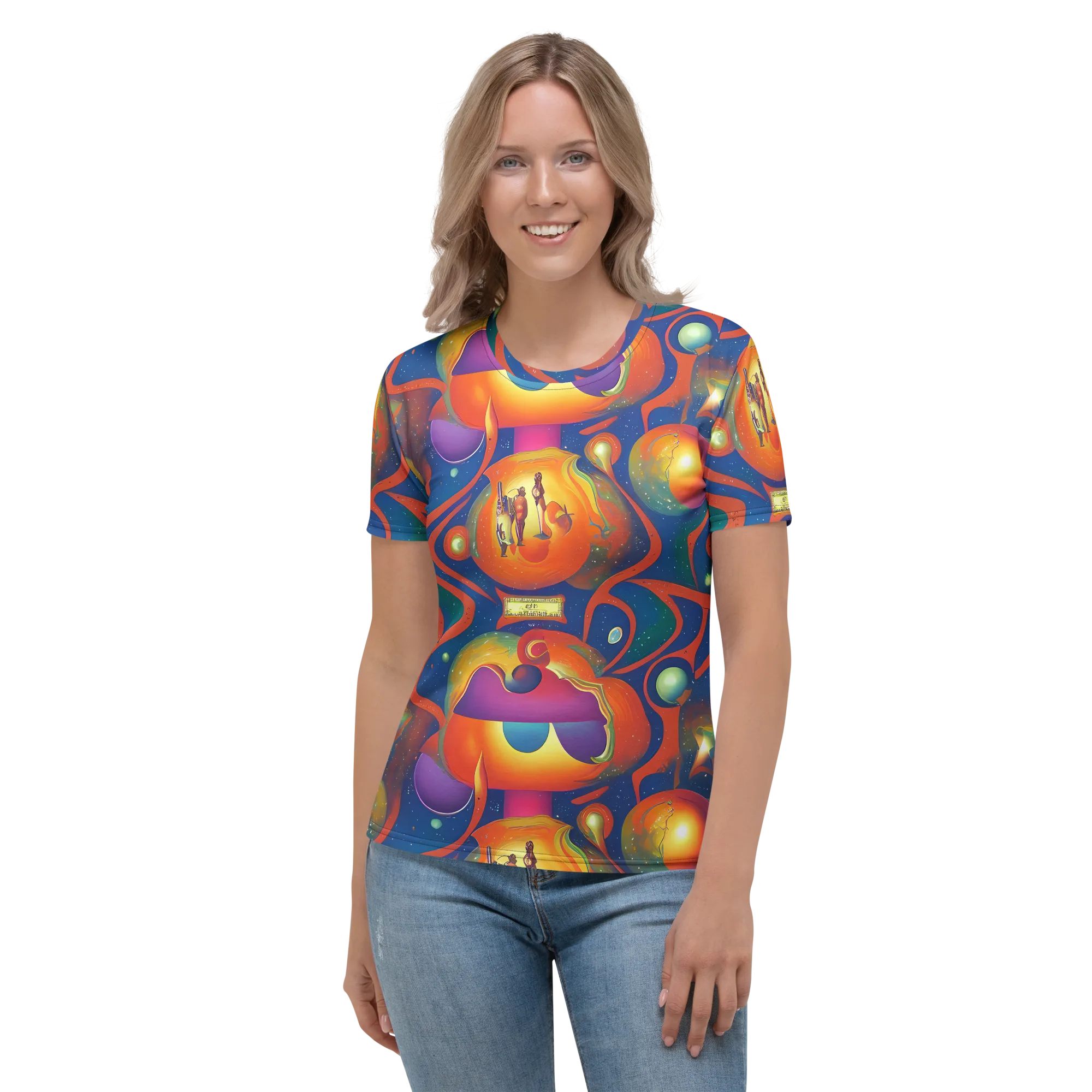 Dreams of Dimension on Women's Crew Neck T-Shirt — Front
