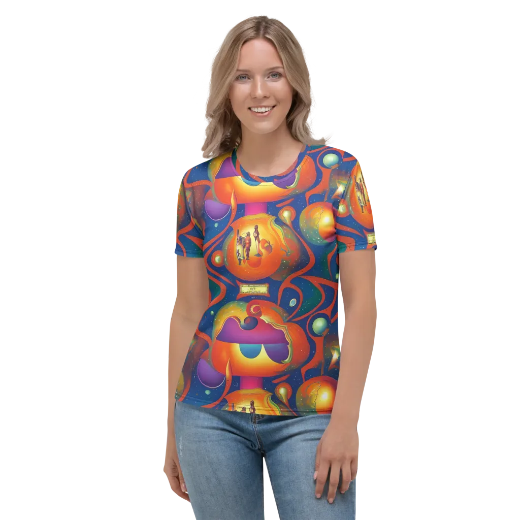 Dreams of Dimension on Women's Crew Neck T-Shirt — Front