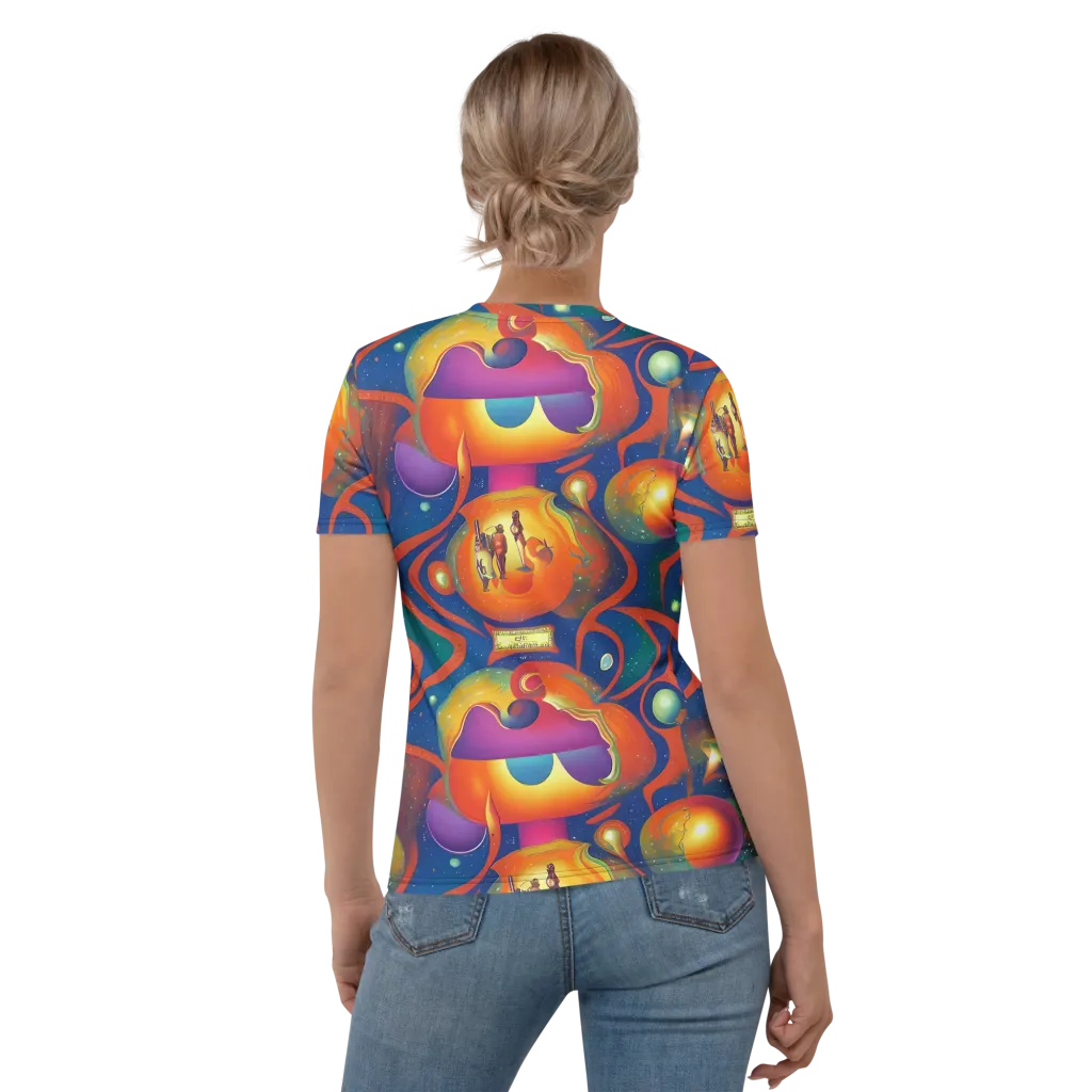 Dreams of Dimension on Women's Crew Neck T-Shirt — Back