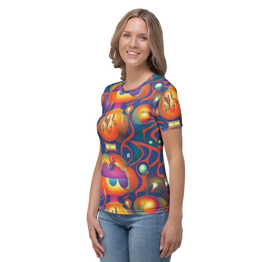 Dreams of Dimension on Women's Crew Neck T-Shirt — Left