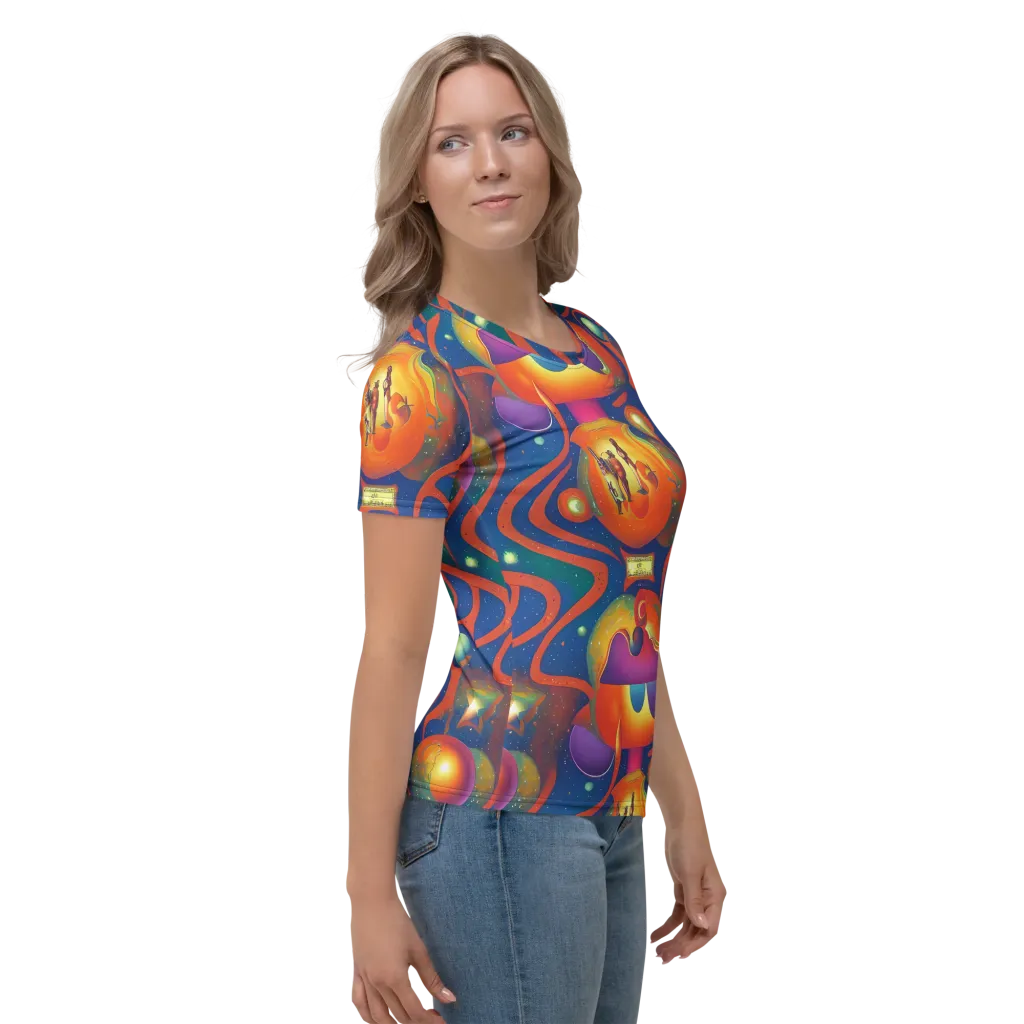 Dreams of Dimension on Women's Crew Neck T-Shirt — Right