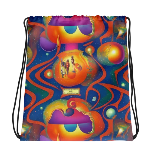 Dreams of Dimension on a Drawstring Bag