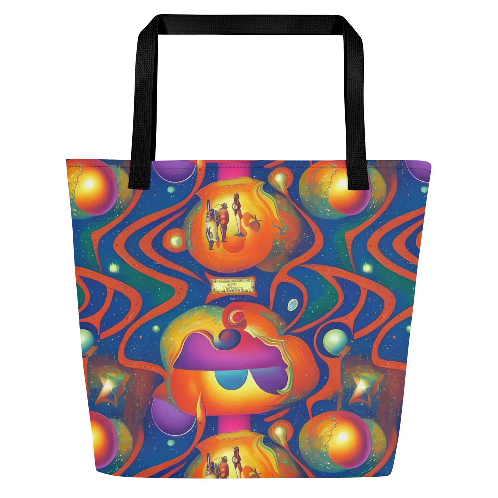 Dreams of Dimension on Large Tote Bag W/ Pocket — Front