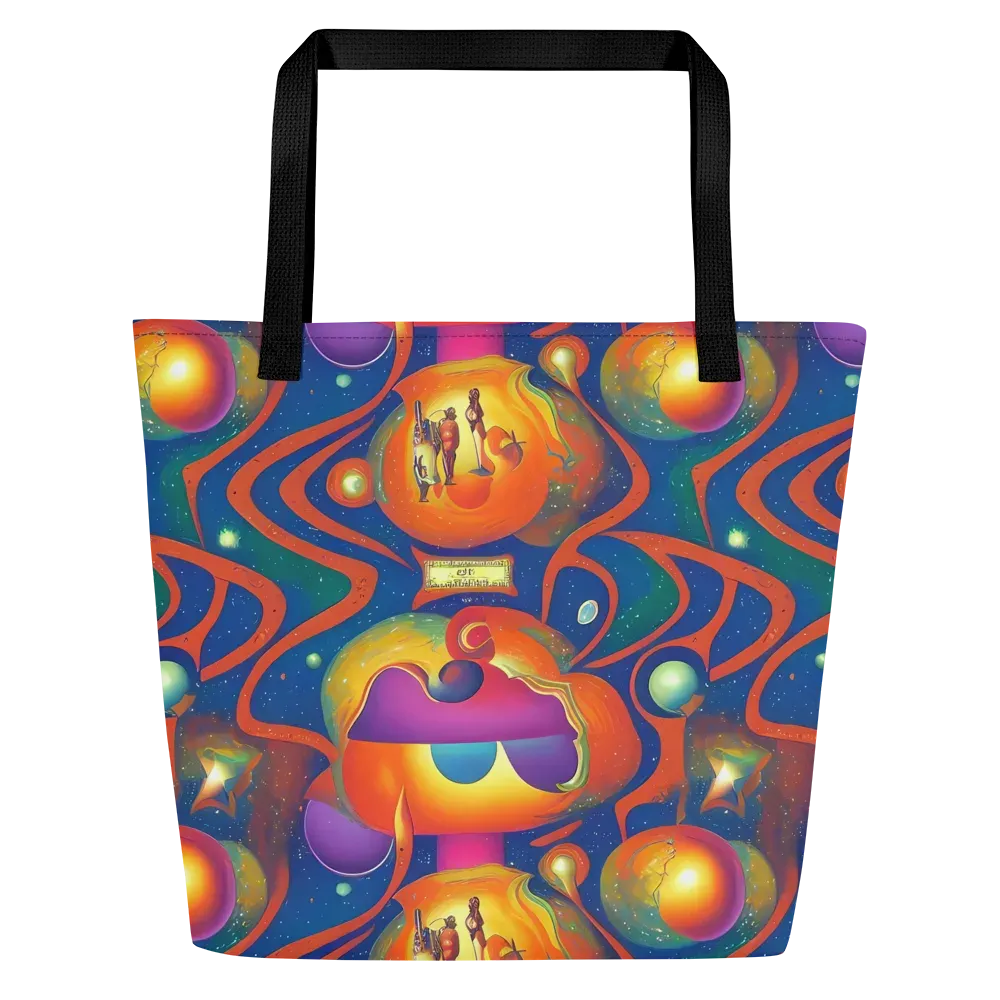 Dreams of Dimension on Large Tote Bag W/ Pocket — Front