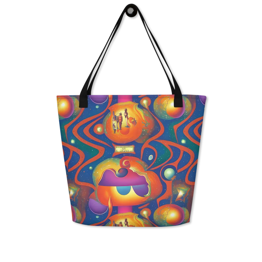Dreams of Dimension on Large Tote Bag W/ Pocket — Front