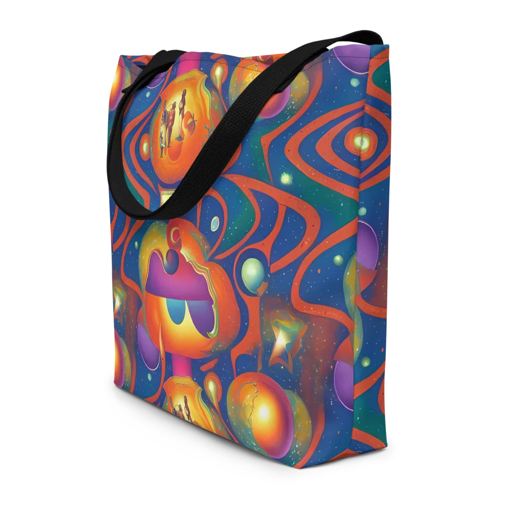 Dreams of Dimension on Large Tote Bag W/ Pocket — Front