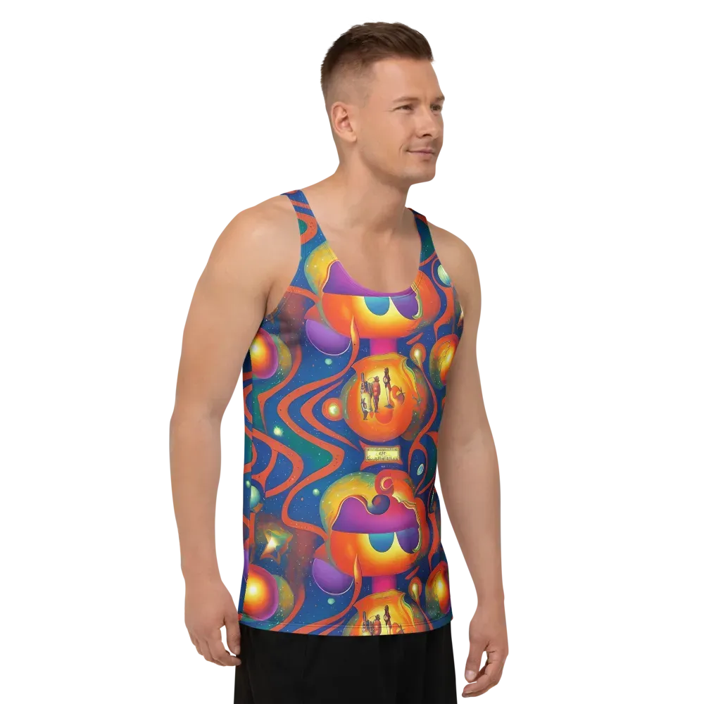 Dreams of Dimension on Men's Tank Top — Right Front