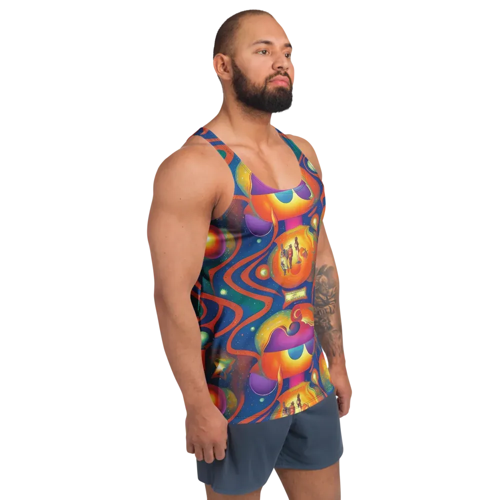 Dreams of Dimension on Men's Tank Top — Right Front