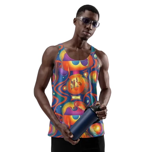 Dreams of Dimension on a Men's Tank Top