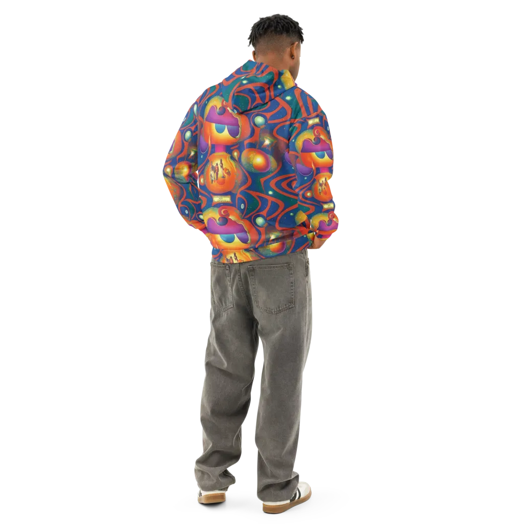Dreams of Dimension on Cotton Hoodie — Back
