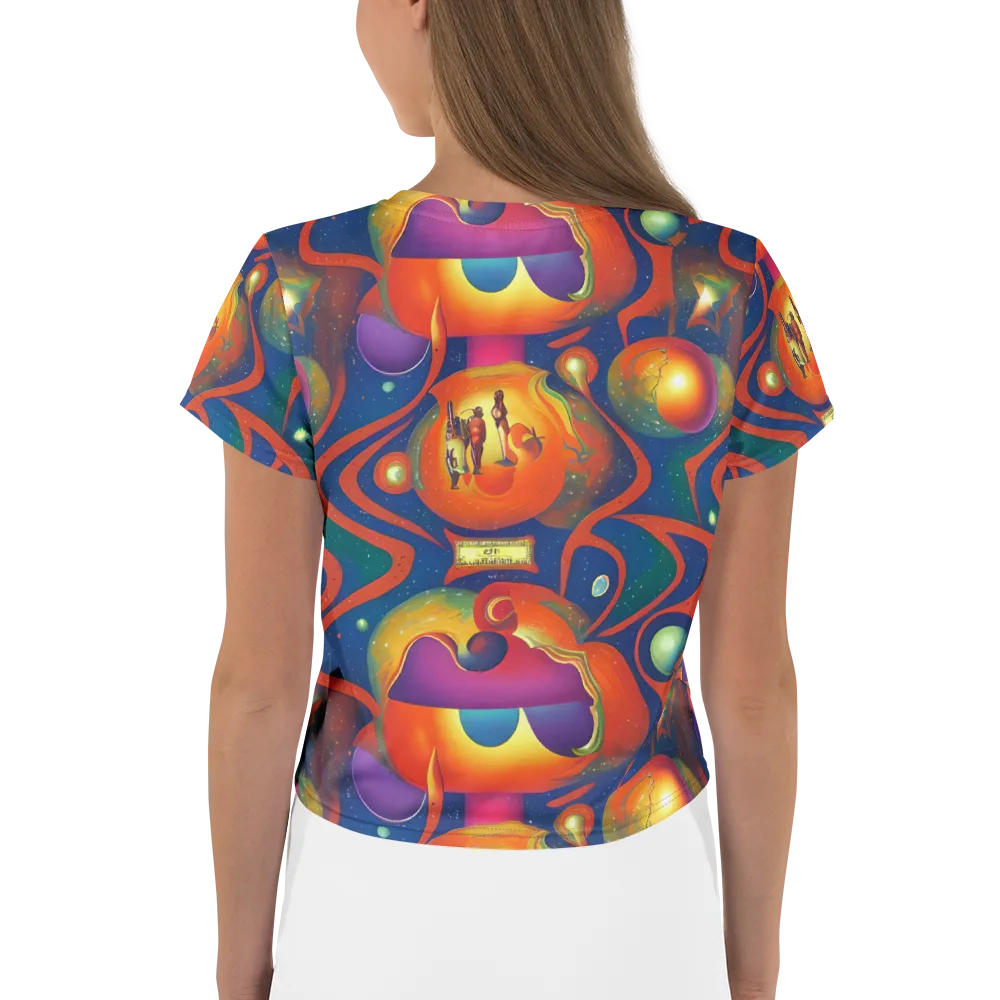 Dreams of Dimension on Crop Tee — Back