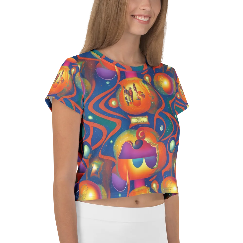 Dreams of Dimension on Crop Tee — Right