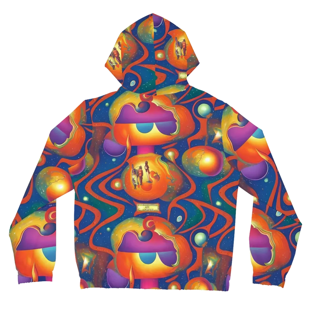 Dreams of Dimension on Women's Full-Zip Hoodie — Back