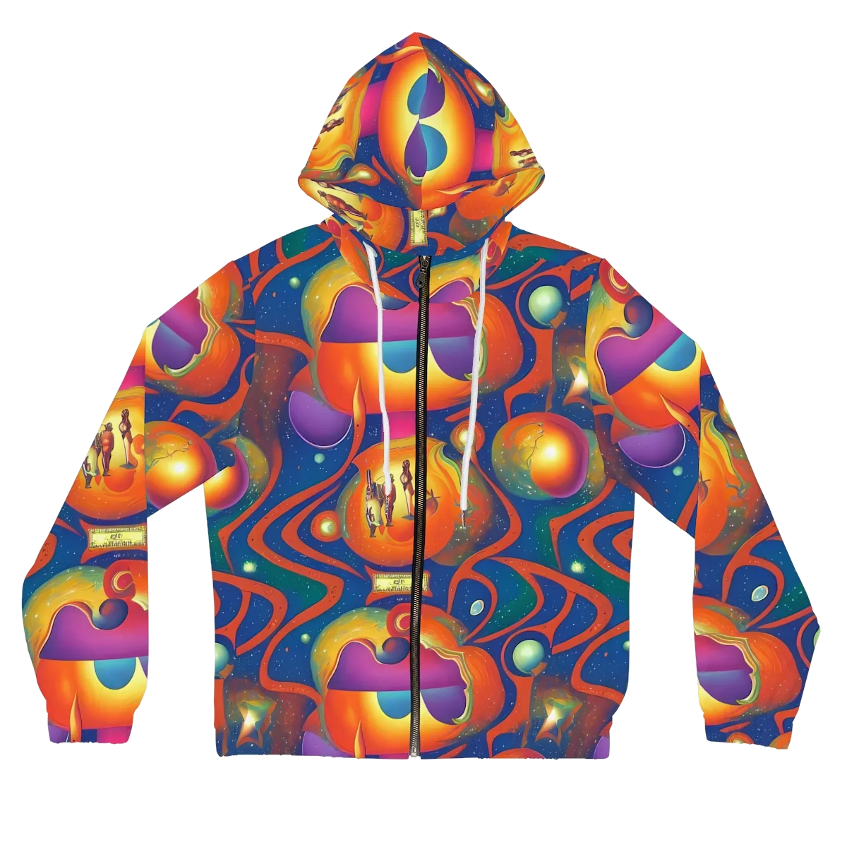 Dreams of Dimension on Women's Full-Zip Hoodie — Front