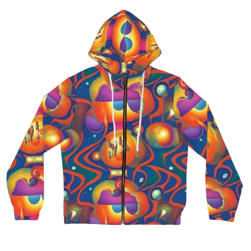 Dreams of Dimension on a Women's Full-Zip Hoodie