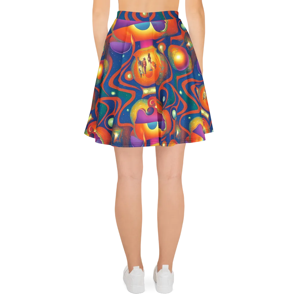 Dreams of Dimension on Skater Skirt — Back