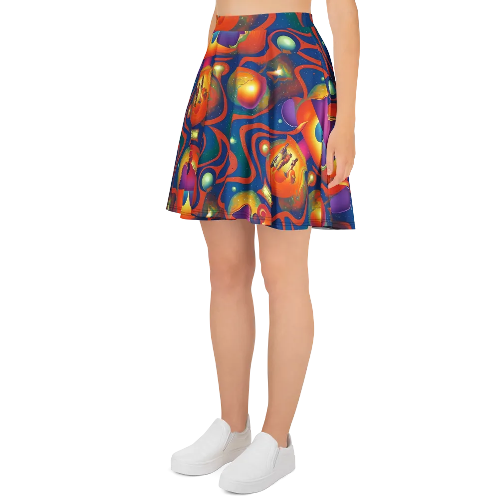 Dreams of Dimension on Skater Skirt — Left