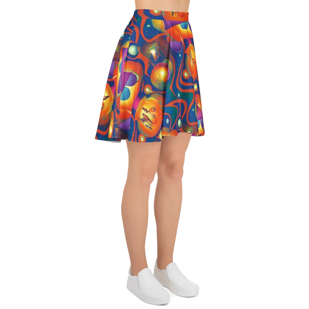 Dreams of Dimension on Skater Skirt — Right