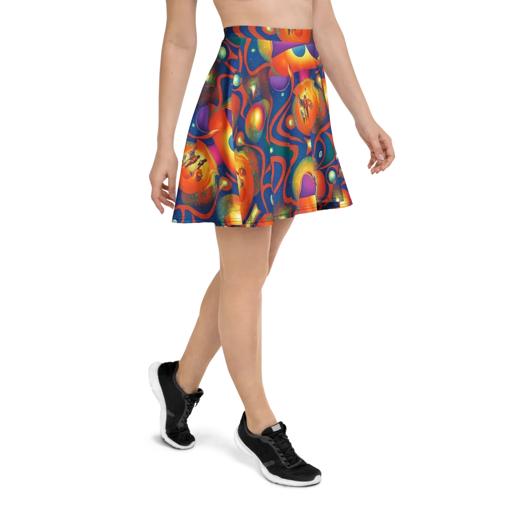 Dreams of Dimension on Skater Skirt — Right