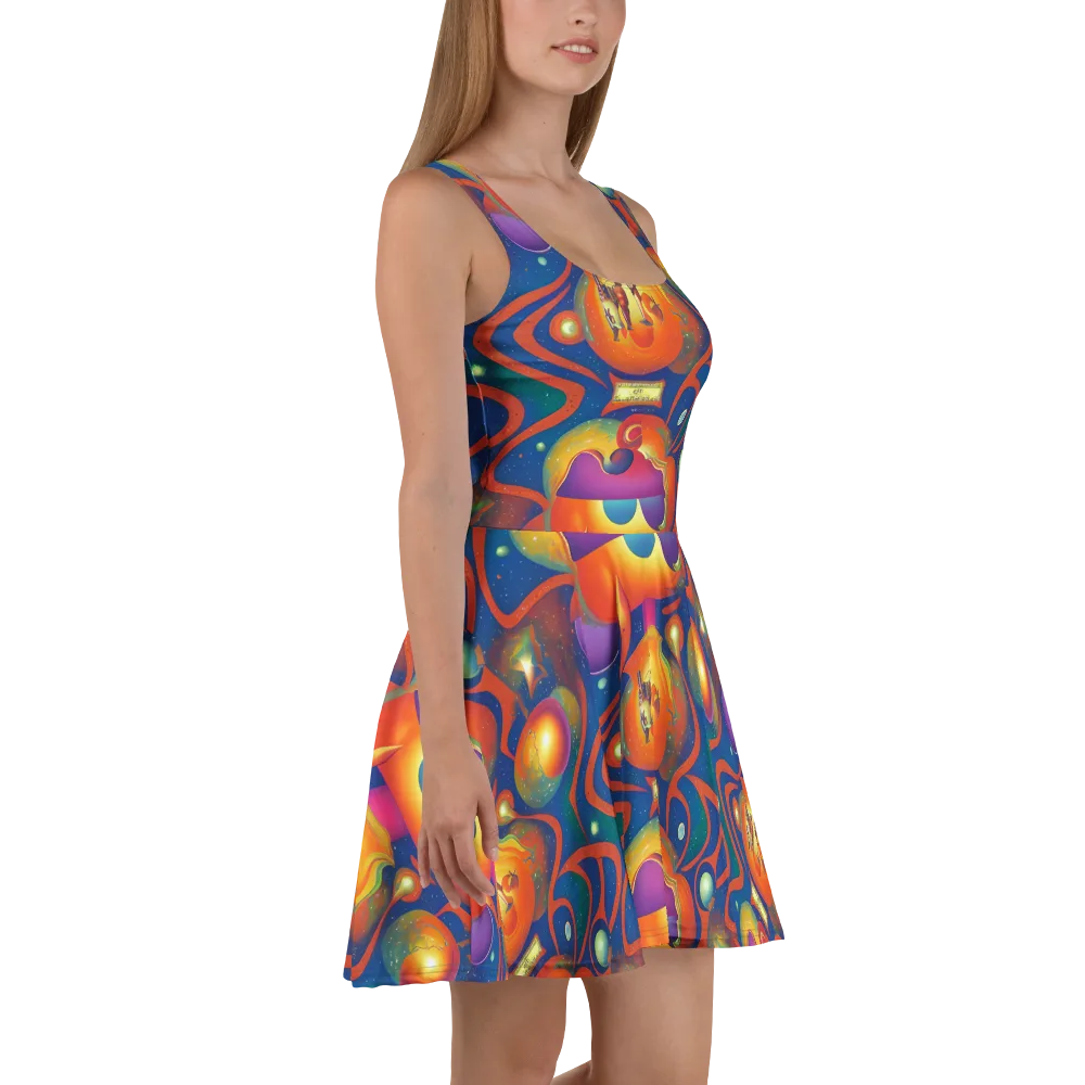 Dreams of Dimension on Skater Dress — Right