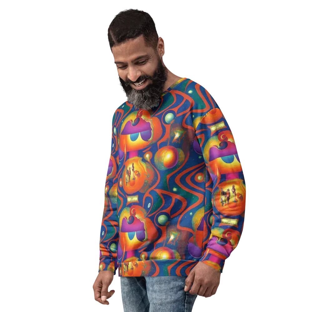 Dreams of Dimension on Sweatshirt — Left Front
