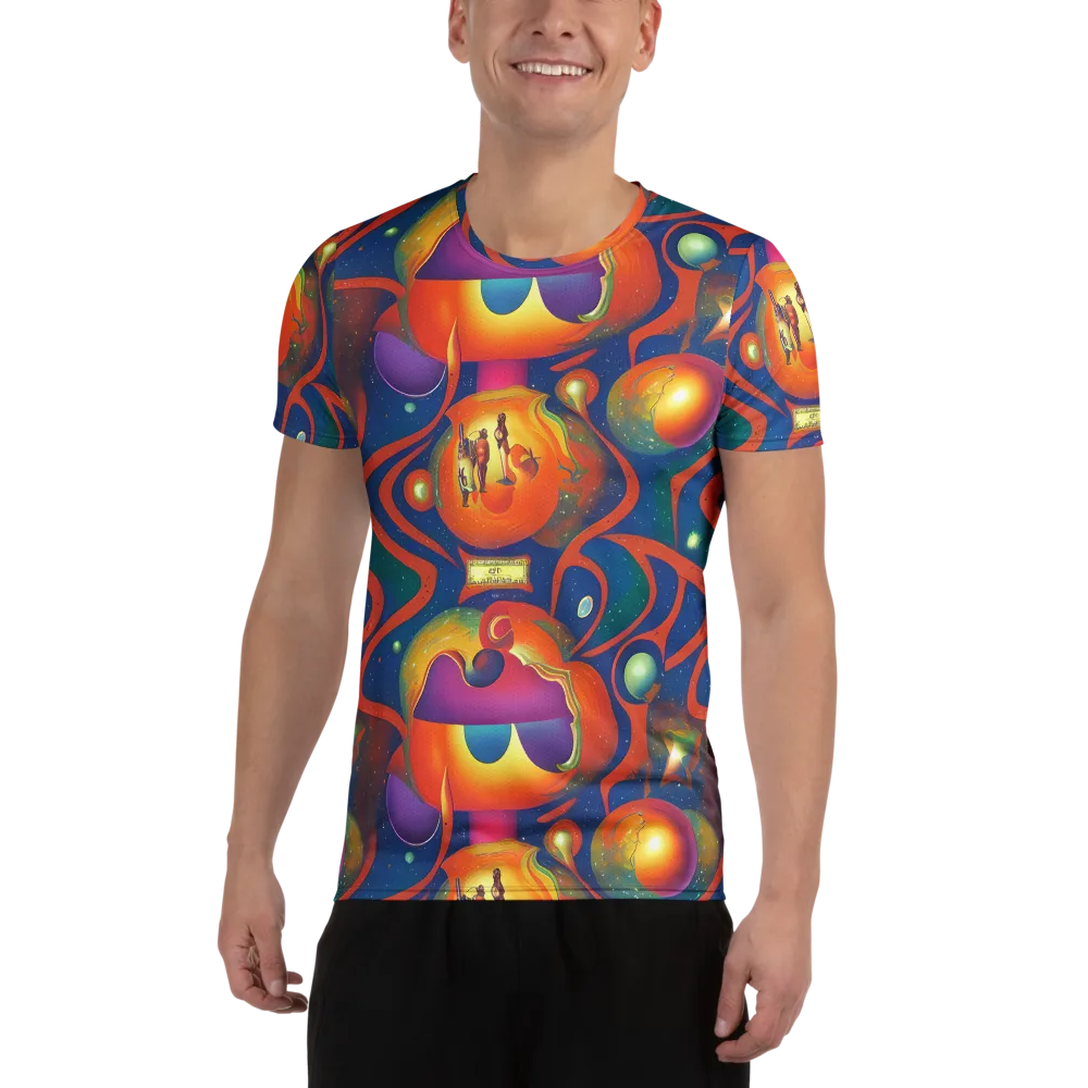 Dreams of Dimension on Men's Athletic T-Shirt — Front