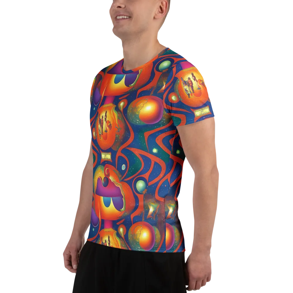 Dreams of Dimension on Men's Athletic T-Shirt — Left