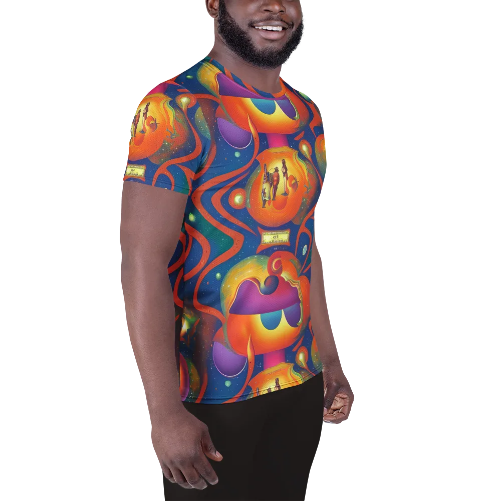 Dreams of Dimension on Men's Athletic T-Shirt — Right