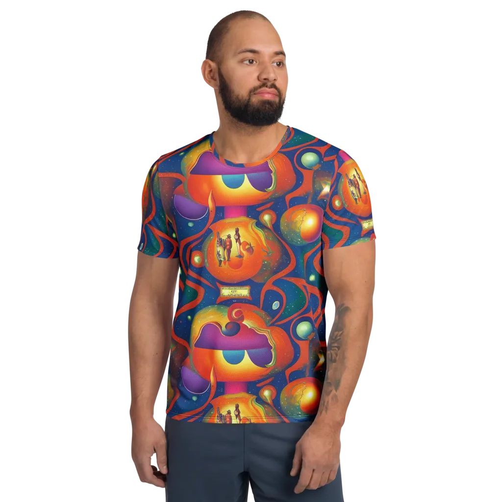 Dreams of Dimension on Men's Athletic T-Shirt — Front