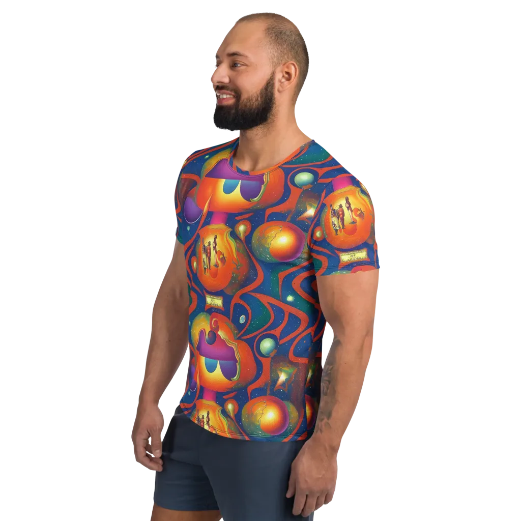 Dreams of Dimension on Men's Athletic T-Shirt — Left