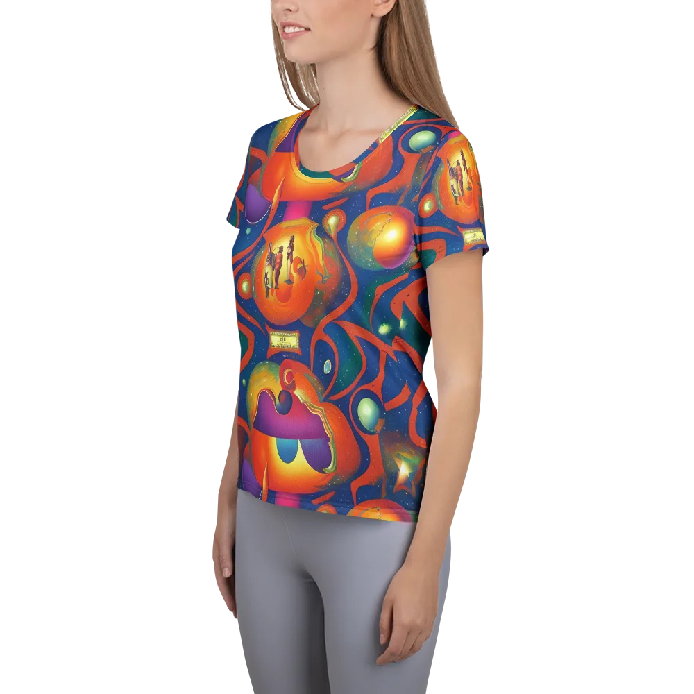 Dreams of Dimension on Women's Athletic T-Shirt — Left