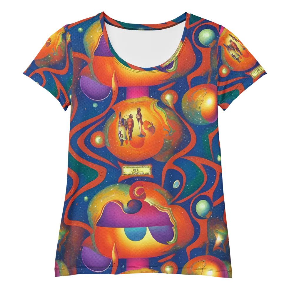 Dreams of Dimension on Women's Athletic T-Shirt — Front
