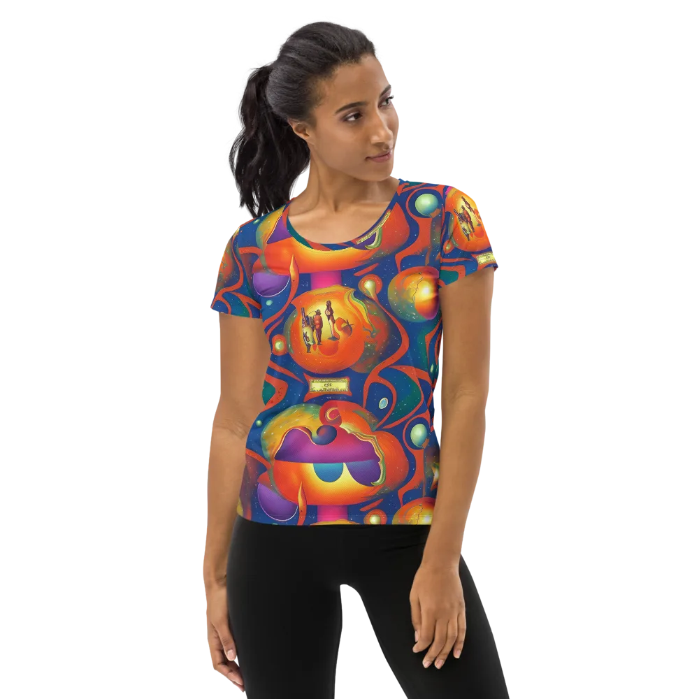 Dreams of Dimension on Women's Athletic T-Shirt — Front