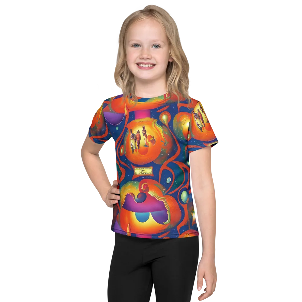 Dreams of Dimension on Kids Crew Neck T-Shirt — Front