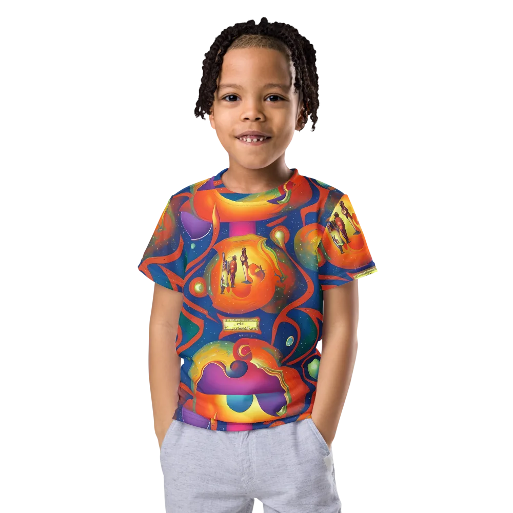 Dreams of Dimension on Kids Crew Neck T-Shirt — Front