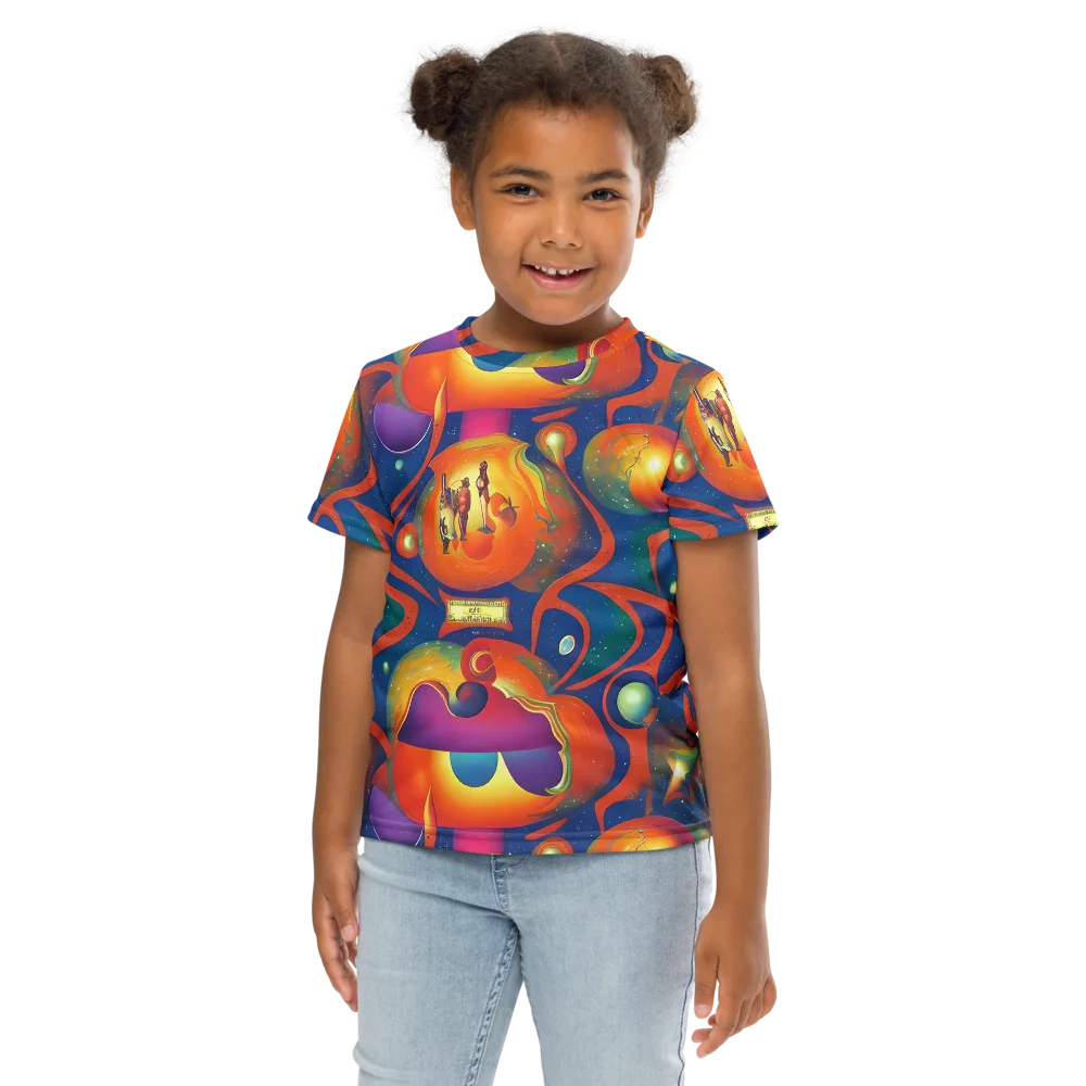 Dreams of Dimension on Kids Crew Neck T-Shirt — Front
