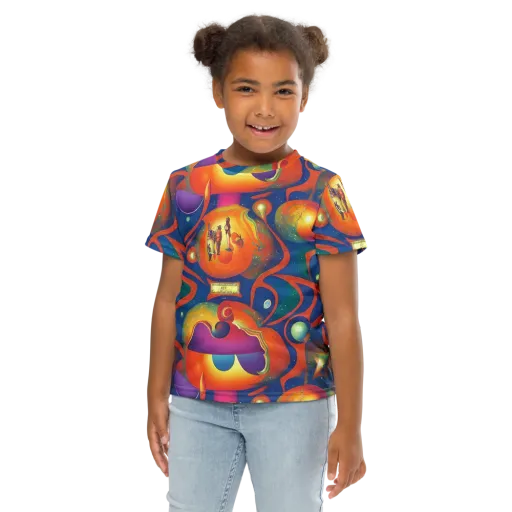 Dreams of Dimension on a Kids Crew Neck T-Shirt