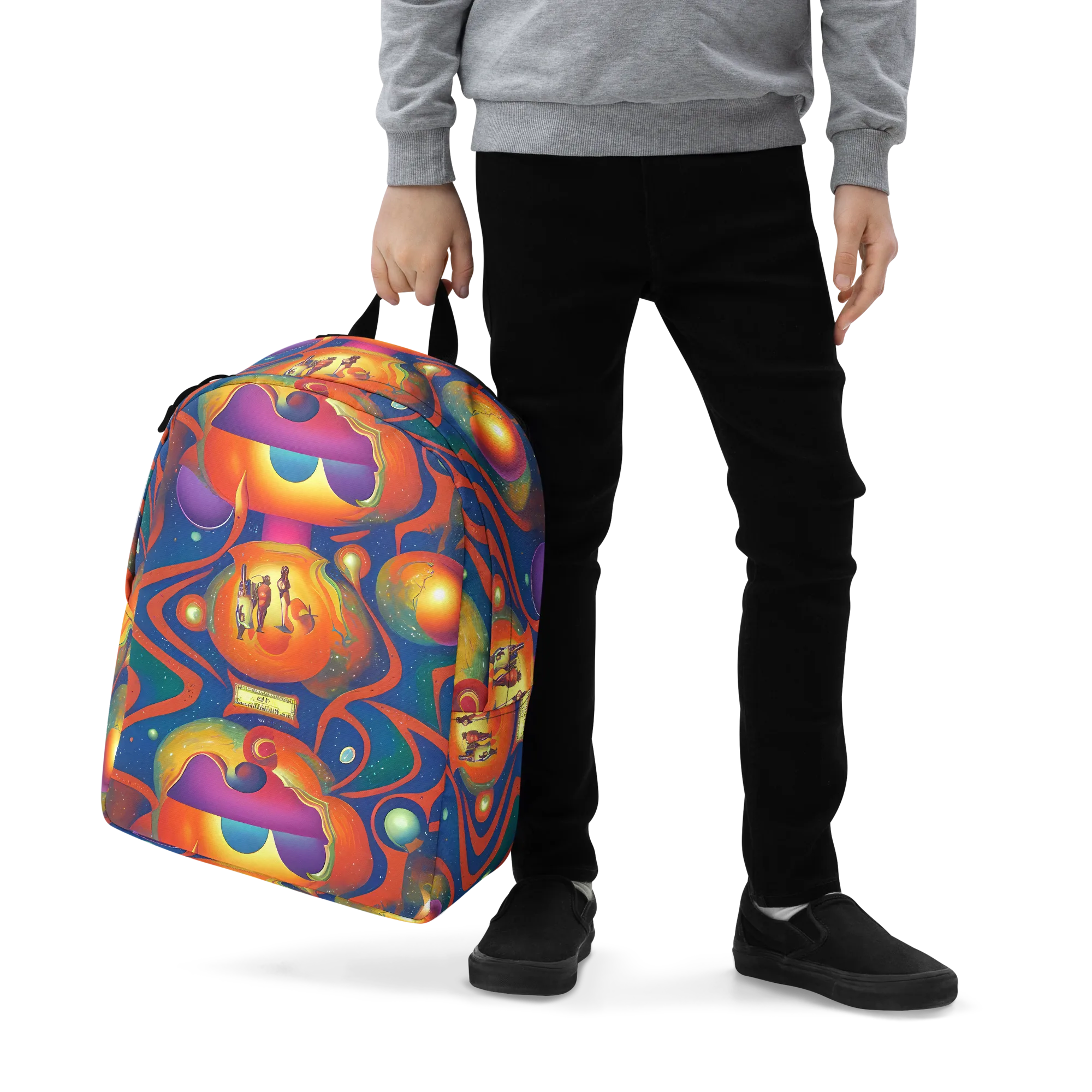 Dreams of Dimension on Minimalist Backpack — Zoomed-in