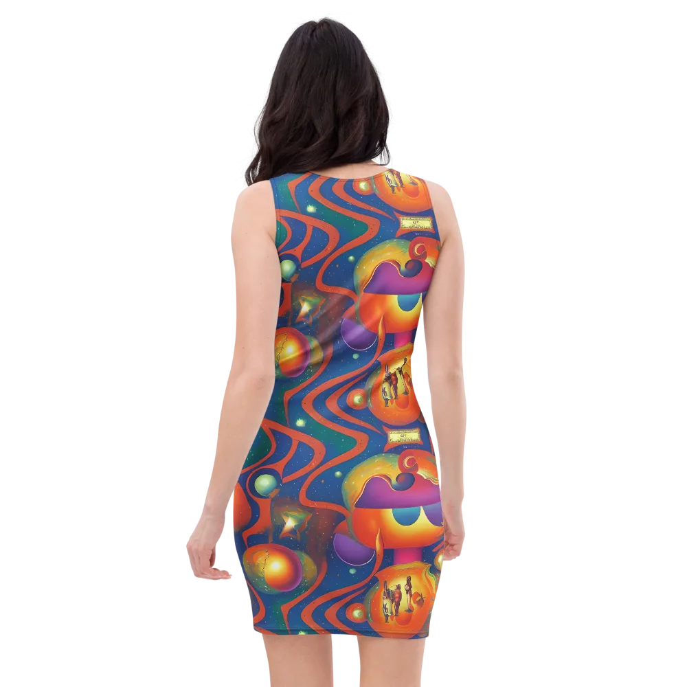 Dreams of Dimension on Bodycon Dress — Back