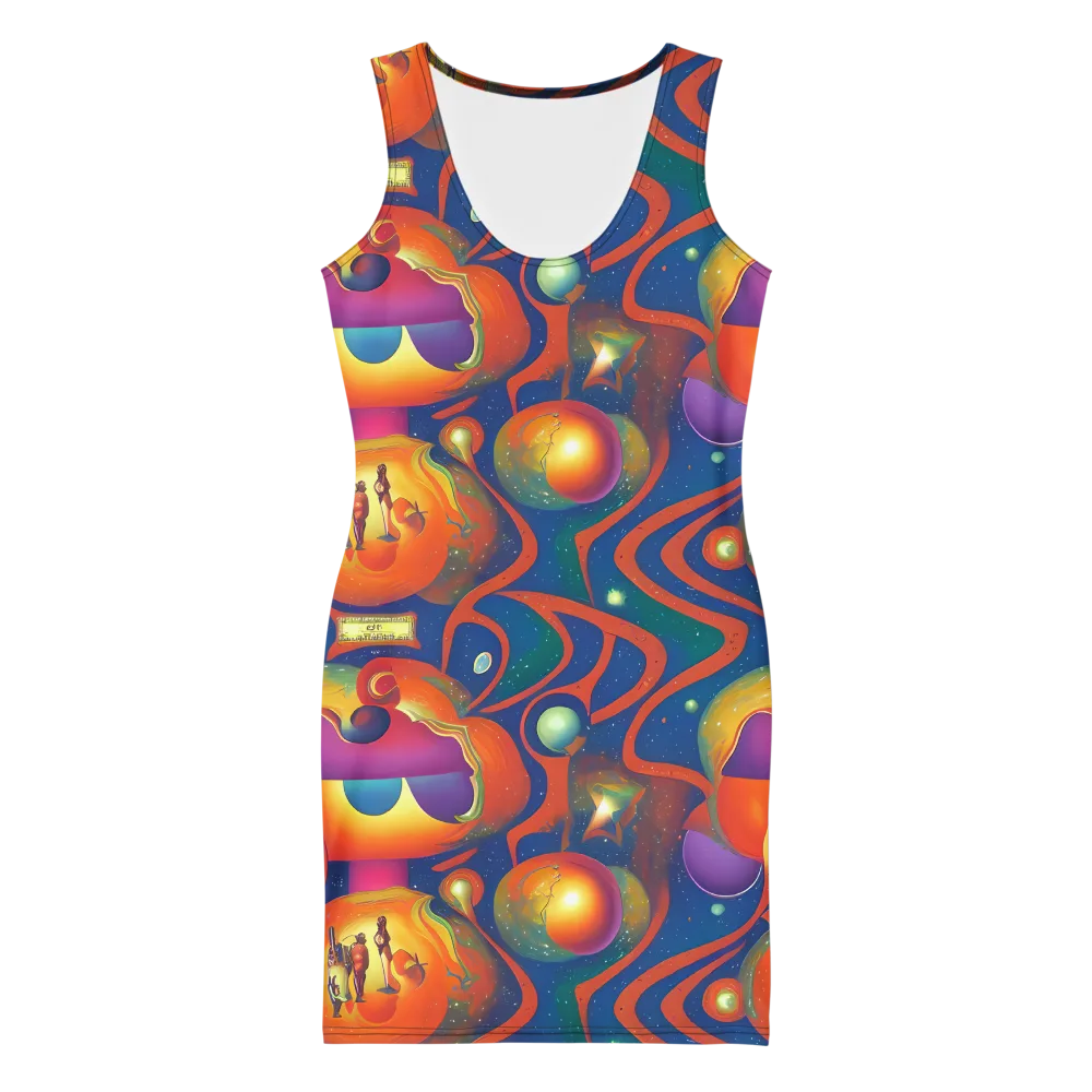 Dreams of Dimension on Bodycon Dress — Front