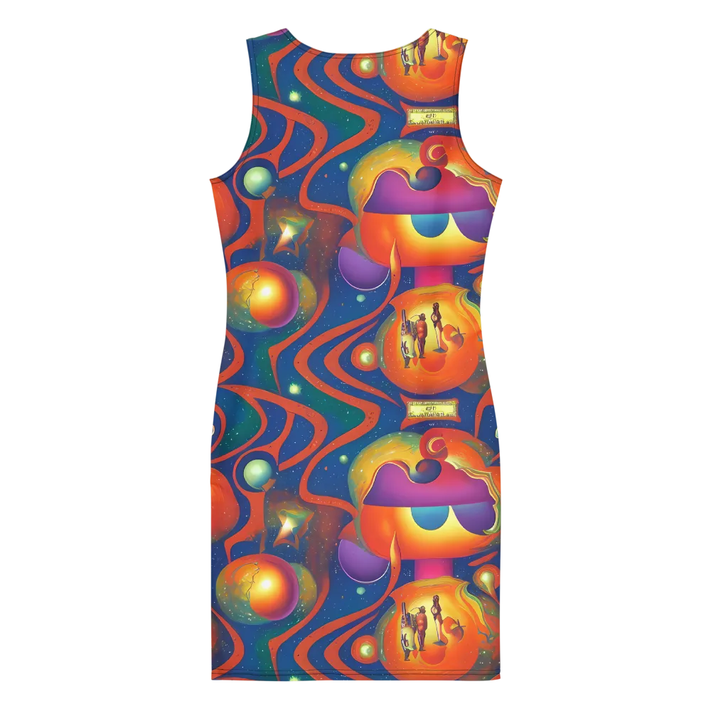 Dreams of Dimension on Bodycon Dress — Back