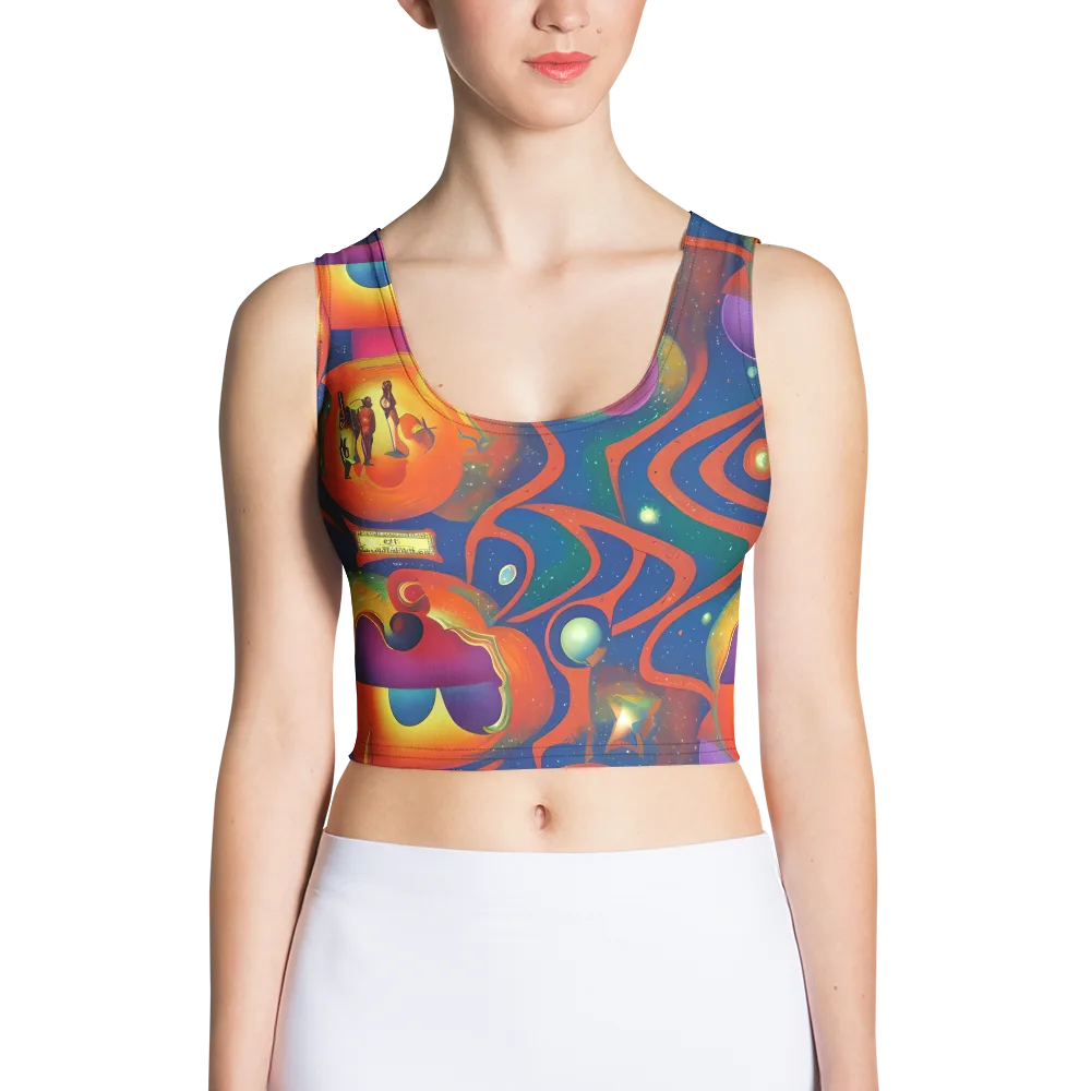 Dreams of Dimension on Crop Top — Front