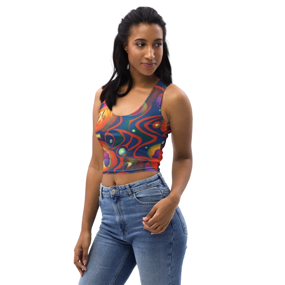 Dreams of Dimension on Crop Top — Left Front