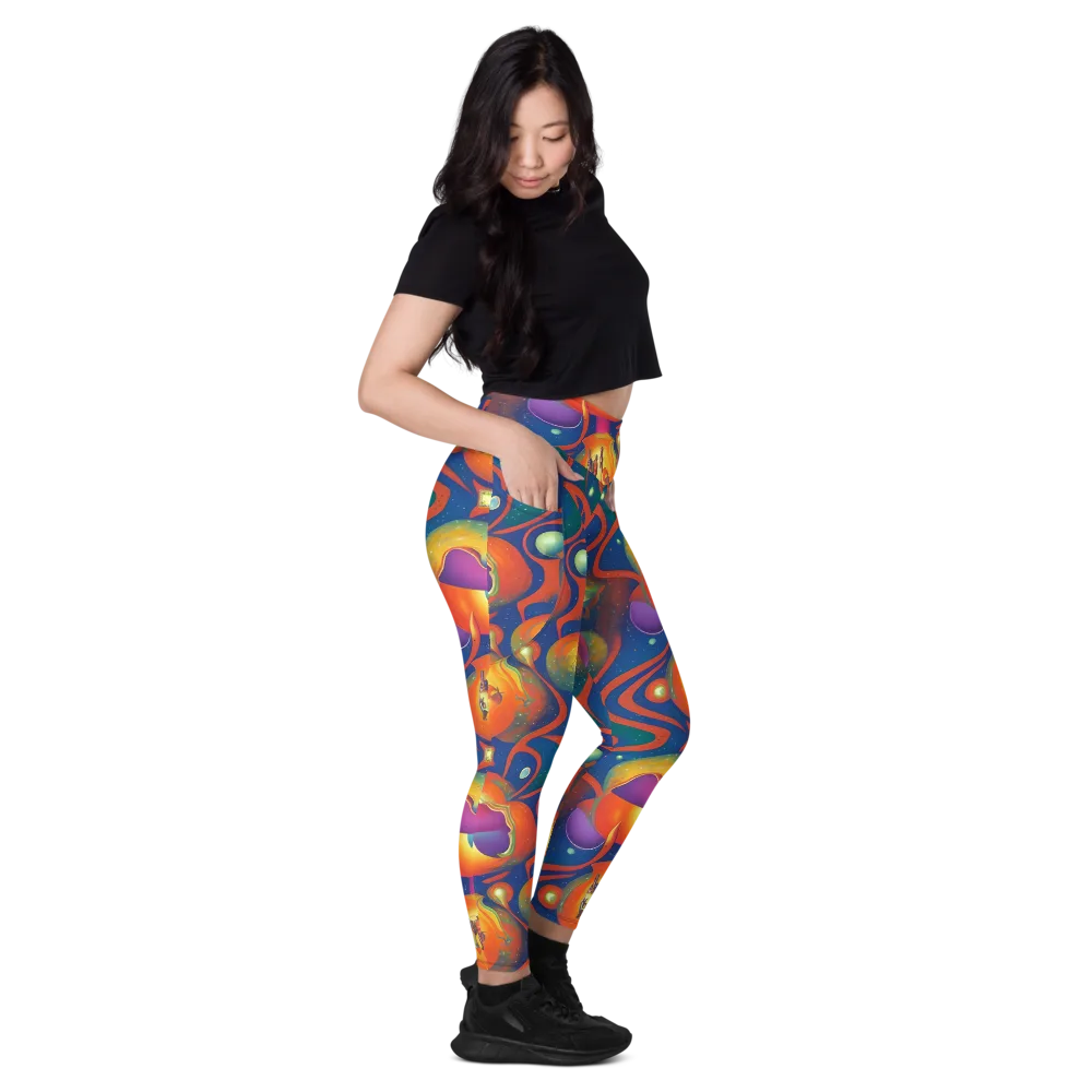Dreams of Dimension on Leggings with Pockets — Right