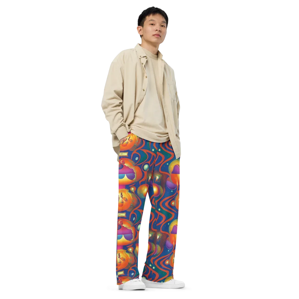 Dreams of Dimension on Wide-Leg Pants — Right Front