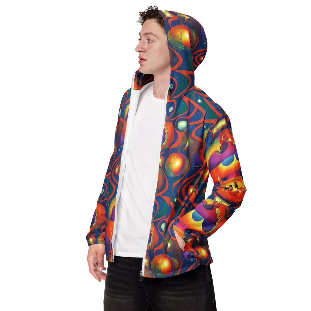 Dreams of Dimension on Men's Windbreaker — Left Front