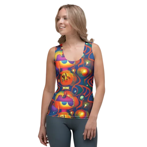 Dreams of Dimension on a Women's Tank Top
