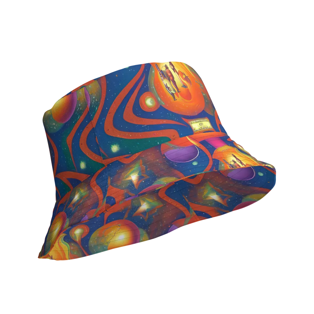 Dreams of Dimension on Reversible Bucket Hat — Product details Outside