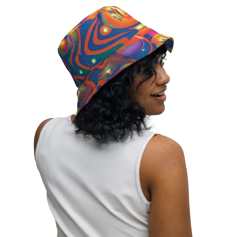 Dreams of Dimension on Reversible Bucket Hat — Right Outside