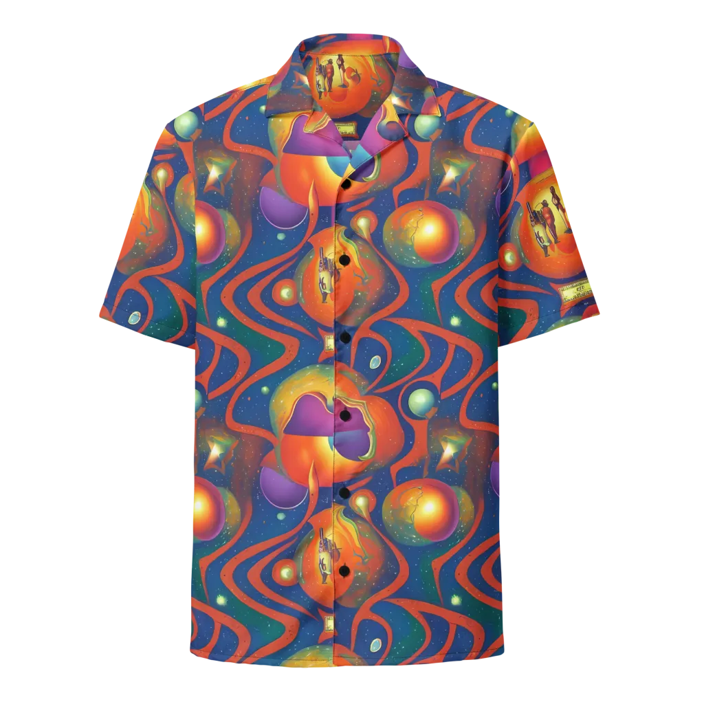 Dreams of Dimension on Button Shirt — Front